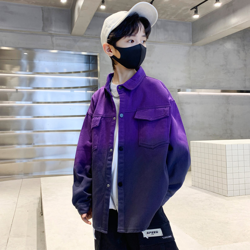 Jachetă degradată pentru băieți mari, haină pentru adolescent, toamnă, primăvară, bumbac moale, îmbrăcăminte exterioară pentru copii, haine pentru copii mici 5 7 9 11 13 14 ani