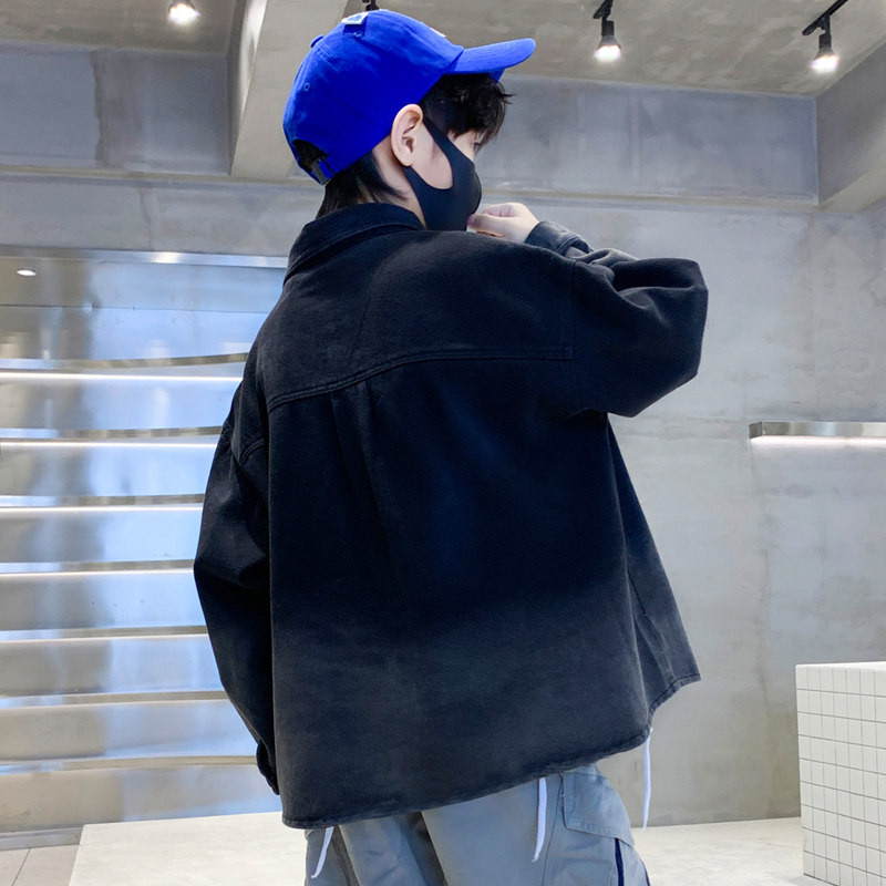 Jachetă degradată pentru băieți mari, haină pentru adolescent, toamnă, primăvară, bumbac moale, îmbrăcăminte exterioară pentru copii, haine pentru copii mici 5 7 9 11 13 14 ani