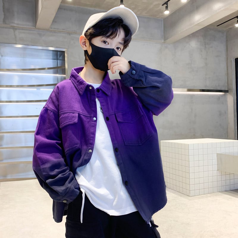 Jachetă degradată pentru băieți mari, haină pentru adolescent, toamnă, primăvară, bumbac moale, îmbrăcăminte exterioară pentru copii, haine pentru copii mici 5 7 9 11 13 14 ani