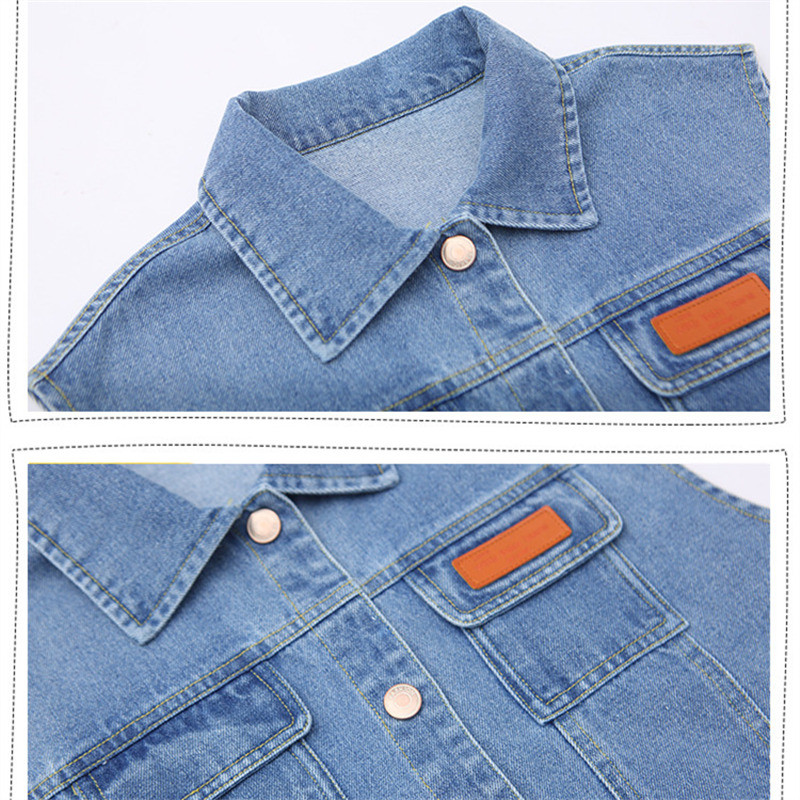 Adolescenți Băieți Vestă de blugi Îmbrăcăminte pentru copii Primăvară Toamnă Blugi ocazional Jachetă fără mâneci Îmbrăcăminte exterioară pentru adolescenți Topuri Haine pentru copii Albastru