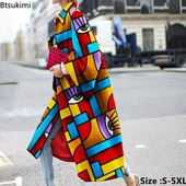 Trenci pentru femei 2023, ocazional cu rever, primăvară, toamnă, imprimeu la modă, haină lungă elegantă, jachetă pentru femei, pardesiu pentru femei