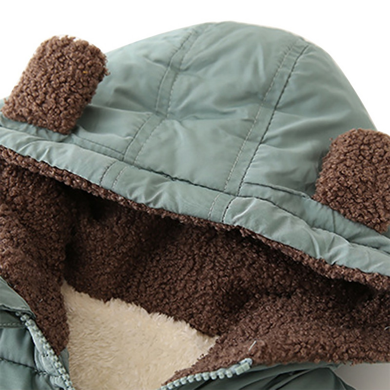 Crtani dječji zimski prsluci s kapuljačom Topli prsluk za dječake Pamučno podstavljena jakna bez rukava za djevojčice Jesenski prsluk za djevojčice 1-7 godina