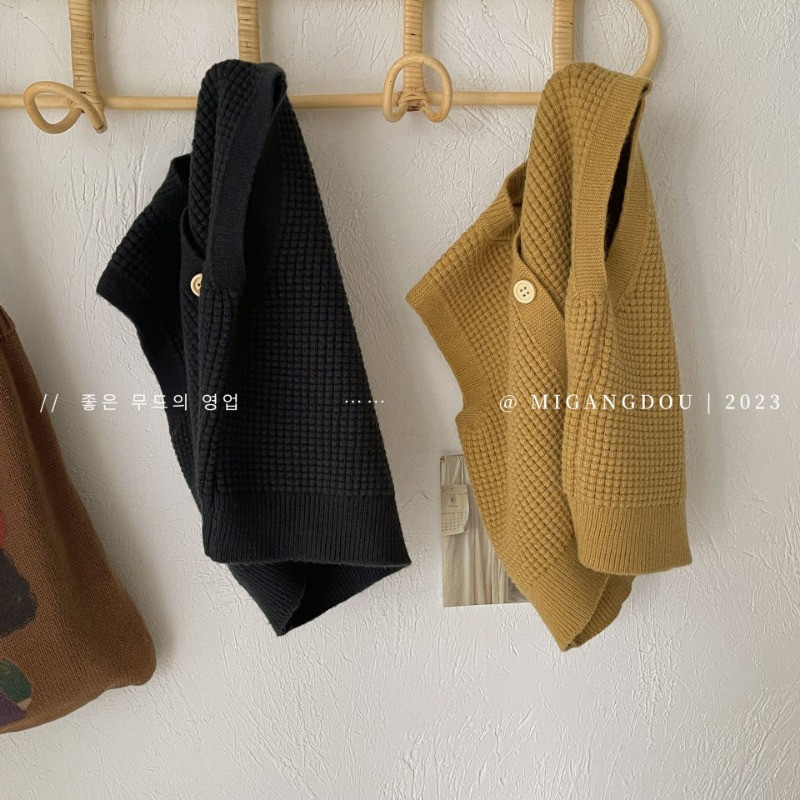 Vestă de toamnă tricotată de culoare uni pentru copii, fete, vestă fără mâneci pentru copii, vestă pentru băieți, primăvară, cu cusătură deschisă, cardigan moale retro