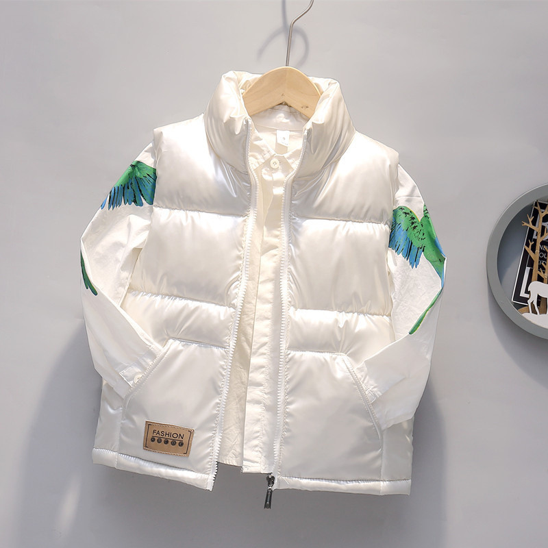 Topli prsluci za dječake 4-12 godina Jakne Proljetni dječji prsluk s visokim ovratnikom Tinejdžerska odjeća Kaputi Prsluci Modni prsluci za dječake Gornja odjeća