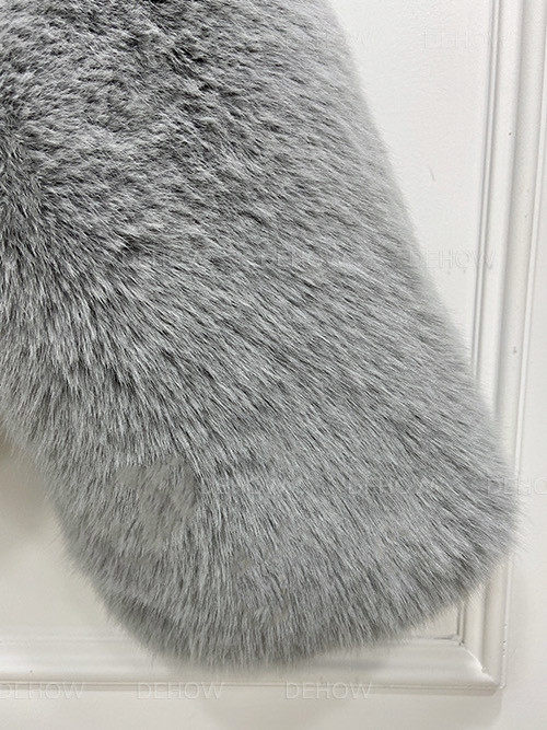 Jachetă groasă de blană artificială, toamnă iarnă, pentru femei, șic, cu mânecă lungă, cu mânecă lungă, păroasă, haină de blană de pluș, îmbrăcăminte