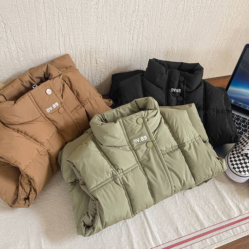 Vestă Îmbrăcăminte Copii Toamnă Iarnă Coreeană Îngroșare Bumbac Noi Băieți Fete Buzunar cu butoane Căldură Casual Confortabil