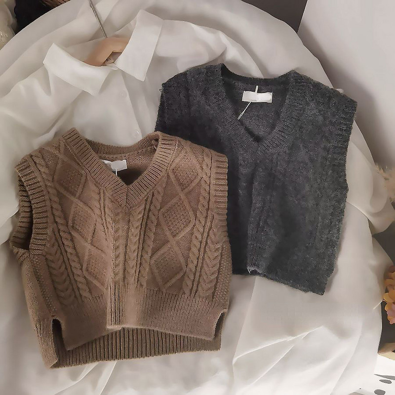 Haine pentru copii Vestă pentru fete băieți tricotat solid fără mâneci Îmbrăcăminte de toamnă iarnă Vestă pentru copii Jachete calde