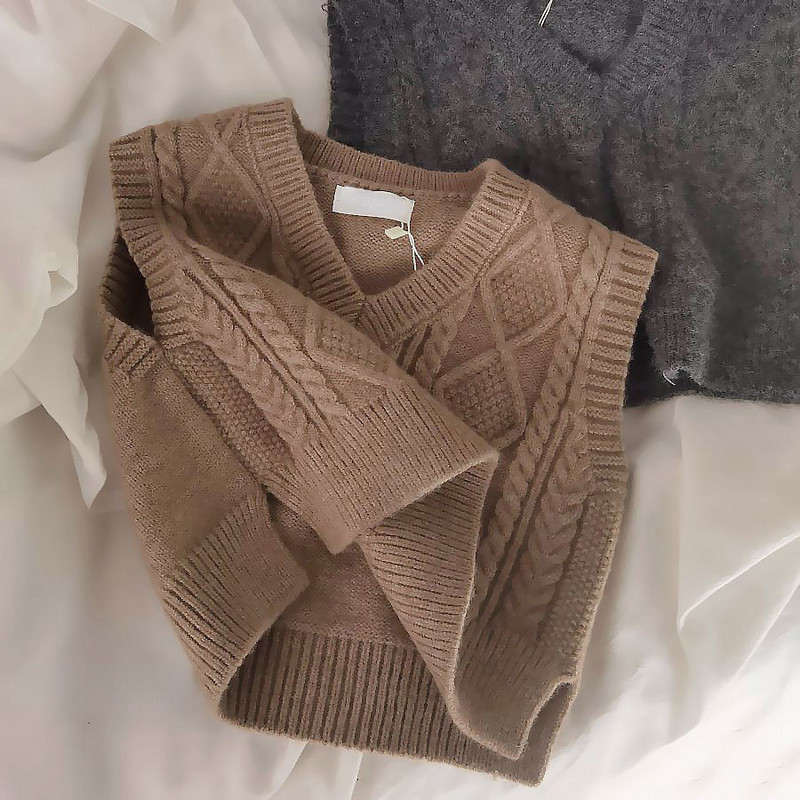 Haine pentru copii Vestă pentru fete băieți tricotat solid fără mâneci Îmbrăcăminte de toamnă iarnă Vestă pentru copii Jachete calde