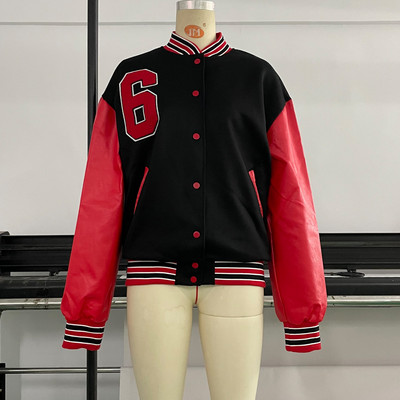 jachetă yiciya femei bomber de baseball jachete varsity iarnă nou în haine exterioare haine de exterior americane top supradimensionat pentru femei