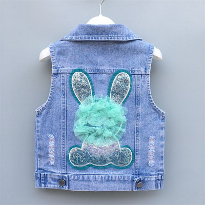 Vestă de blugi pentru copii, băieți, jachetă de jeans fără mâneci, primăvară, toamnă, pentru copii, vestă de blugi, ocazională, haină subțire din bumbac solid pentru fete