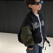 Nova jesen 2023. Dječja modna bejzbol kaput za slobodno vrijeme Dječačka pismo jakna Kaput Trend gornja odjeća 4-76