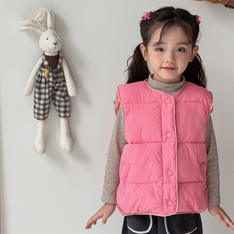 Toamnă iarnă băieți fete veste calde pentru copii modă simplă versatilă pentru copii vestă din bumbac vestă vestă în aer liber rezistentă la vânt pentru copii