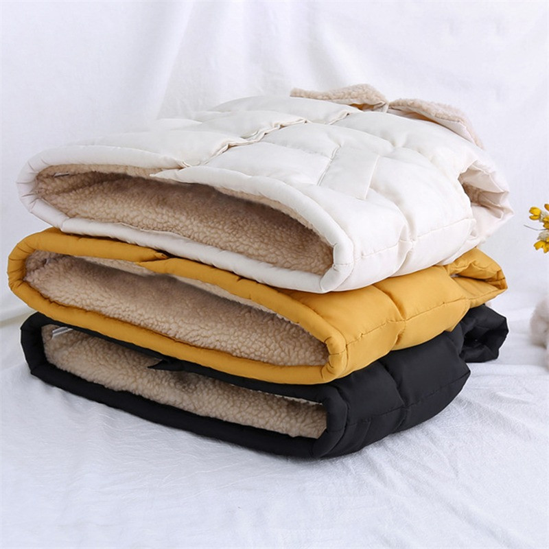 Vestă din bumbac cu puf pentru copii, căptușită cu lână, pentru băieți și fete, îmbrăcăminte exterioară pentru bebeluși, vestă, toamnă, iarnă, cardigan cu rever, haină caldă