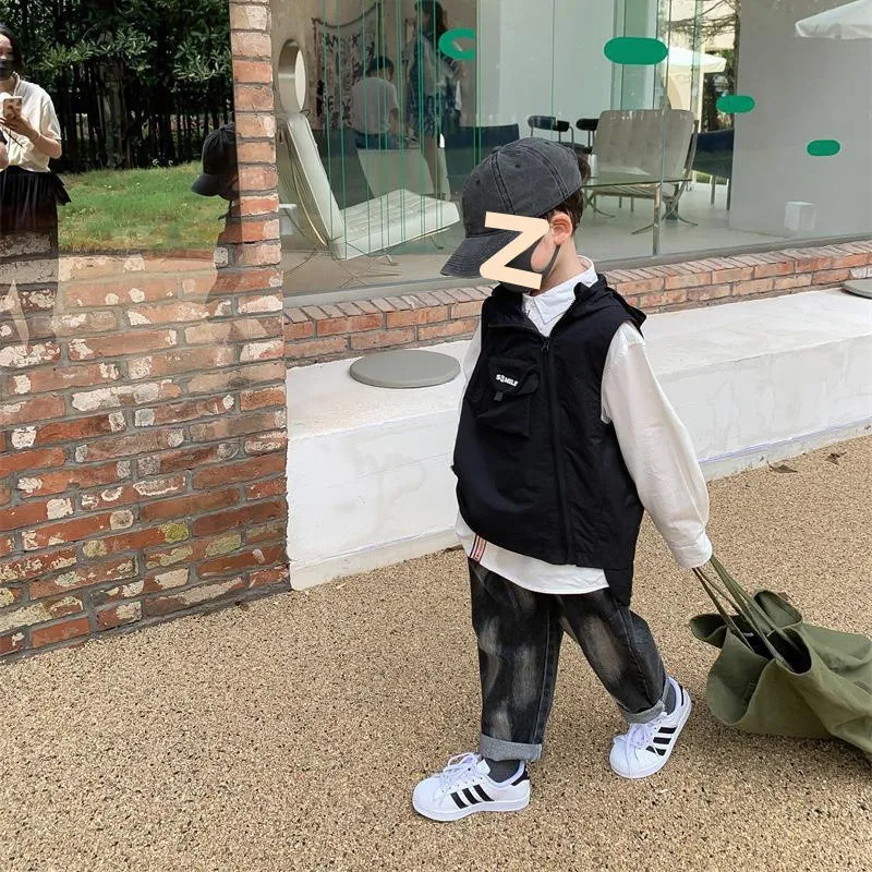 2023 vestă pentru copii băieți jachetă fără mâneci primăvară toamnă copii vestă casual bumbac haină subțire fete 4 6 8 10 12 14 ani