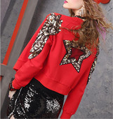 Sieviešu sarkanas īsās žaketes 2022. gada pavasara modes elastīgas, plānas fliteras ar krellēm Sieviešu mētelis ielas apģērbs sieviešu mēteļi virsdrēbes