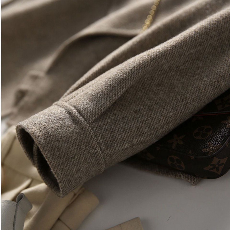 2022 toamna si iarna noua moda lejer casual doamna de birou imbraca haine simple palton scurt de lana paltoane pentru femei haine