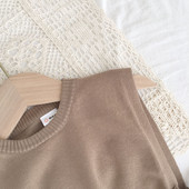 2023, vestă pentru bebeluși la modă nouă, îmbrăcăminte de primăvară și toamnă, pentru fete coreene, din bumbac pur, vestă cu șireturi cu aer străin tricotat