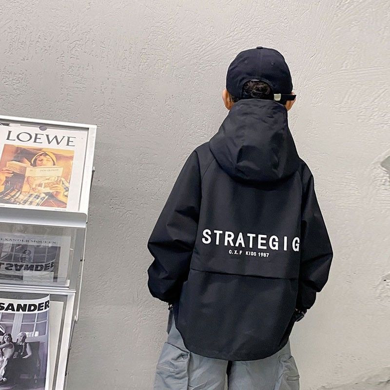 Veliki proljetni kaputi za dječake, tinejdžere, ležerna trenirka s kapuljačom za van, za djecu 5-14 godina Zgodna dječja jakna s vjetrovkom