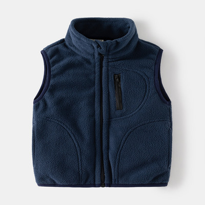 2023 Iarna Bebeluși băieți fleece vest jachetă culoare solidă vestă de modă pentru copii vestă caldă toamnă copii îmbrăcăminte pentru 2-6 ani