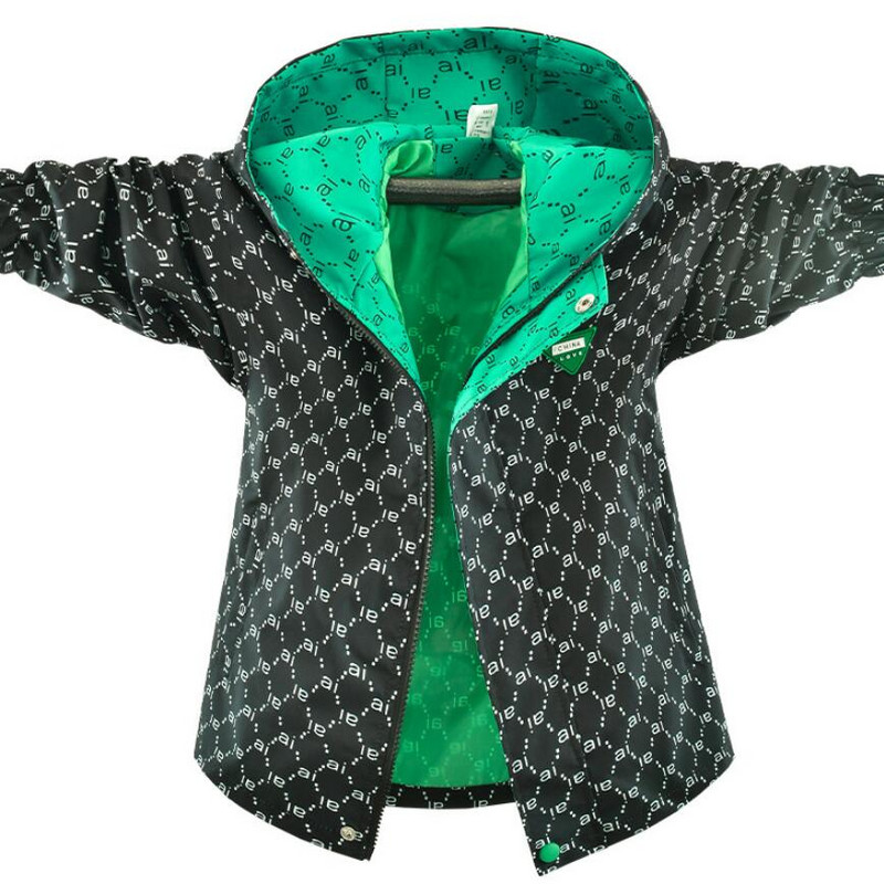 Jachetă de trenci pentru băiat, haină ocazională, cu litere, pentru adolescent, primăvară, toamnă, îmbrăcăminte pentru copii, în aer liber, cu glugă.