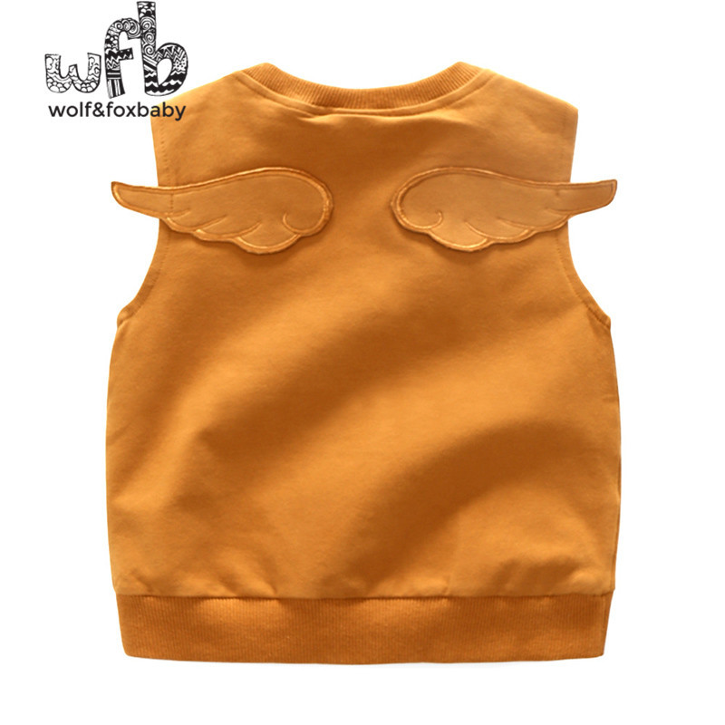 Maloprodaja dječji prsluk bez rukava za 2-8 godina beba mala krila slatki prsluk dječak proljeće jesen jesen