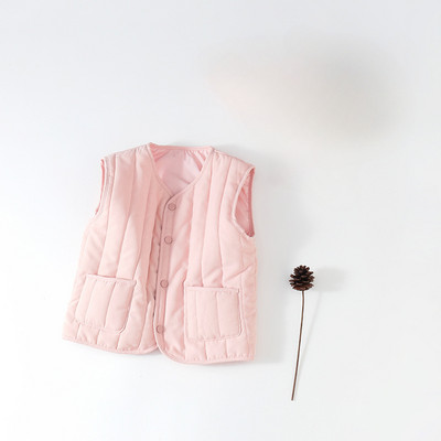 Bebeluși Fetițe Băieți Vestă caldă Stil coreean Îngroșa Toamna Iarnă Îmbrăcăminte vestă Vestă Haine pentru copii mici Jachete din bumbac