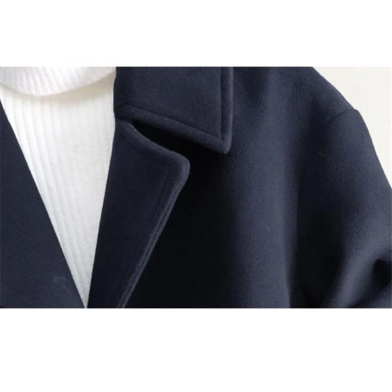 2023, noua haină de lână, toamnă iarnă, pentru femei, scurtă, subțire, la modă, la două piept, la guler, cardigan, jachetă de lână, îmbrăcăminte exterioară pentru femei