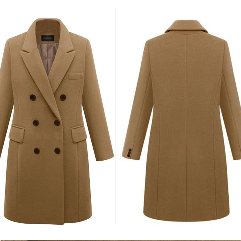 Osnovne jakne dugih rukava Ženski kaputi Uski zimski kaputi Ženska parka Topla pamučna vanjska odjeća Ženske jakne Kaputi za žene Kaput