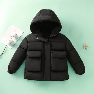 Vaikų berniukų paltai Žieminiai mažyliai berniukai mergaitės ilgomis rankovėmis žieminiai šilti viršutiniai drabužiai Liemenė Striukė paltas Meškiukas Žieminės striukės Vaikams berniukams berniukas