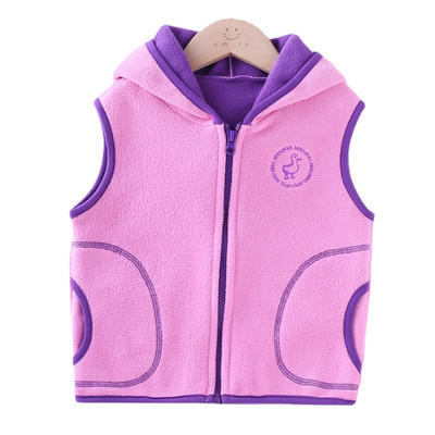Copii Toamnă Iarnă Vestă Fete Gros Bumbac Glugă Haina Copii Fete Ocazional Vestă Băiat Jachetă Vestă Fata Iarnă