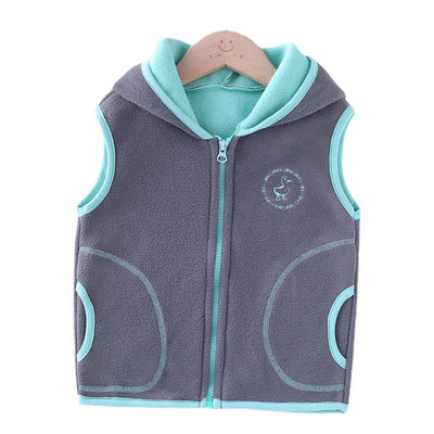 Copii Toamnă Iarnă Vestă Fete Gros Bumbac Glugă Haina Copii Fete Ocazional Vestă Băiat Jachetă Vestă Fata Iarnă