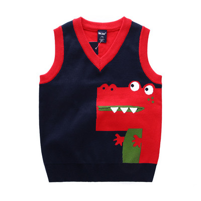 Primavara toamna cardigan 100% bumbac adolescent baiat pulover cu decolteu in V vesta vesta copii vesta scolara baieti pulovere iarna pentru 3-7 ani