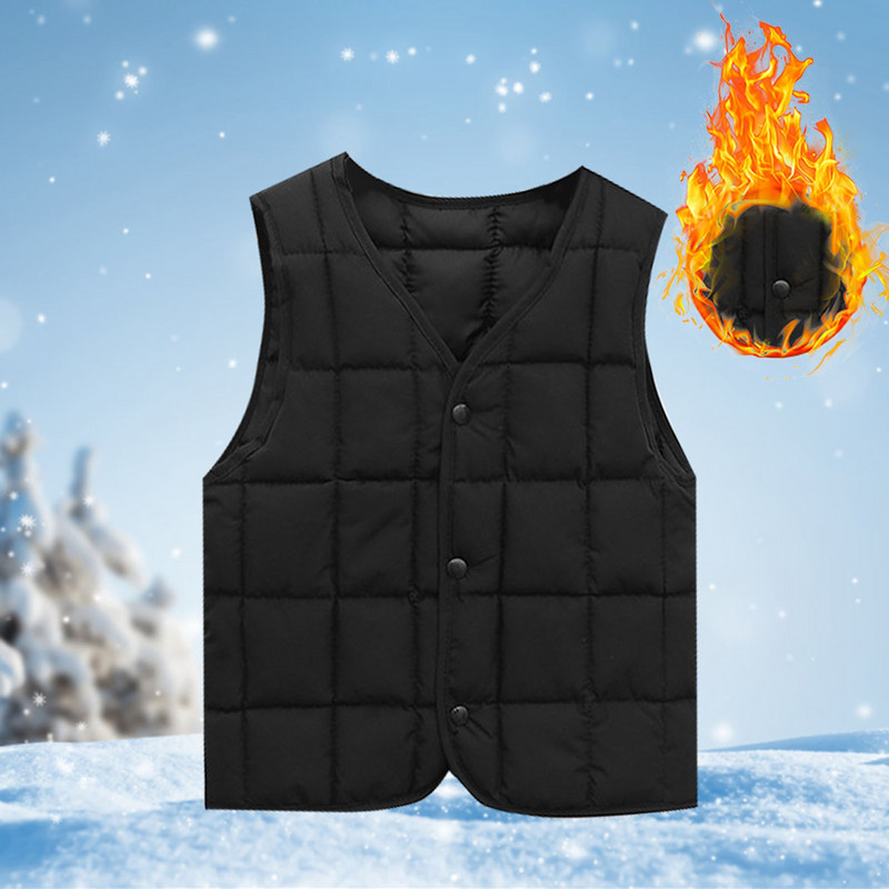 Copii mici baieti fete vesta de puf toamna/iarna catarama fata de culoare solida vesta pentru copii camasi cu maneca lunga bluza pentru fetita