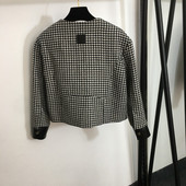 2023, toamnă și iarnă, la modă nouă, în carouri, cu mânecă lungă, pentru femei, cu gât rotund