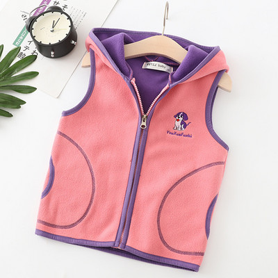 Vestă pentru copii Îmbrăcăminte exterioară pentru copii Veste Jachete fără mâneci Vestă pentru copii pentru băiat, fată, polar, fleece, pentru copii, iarnă caldă