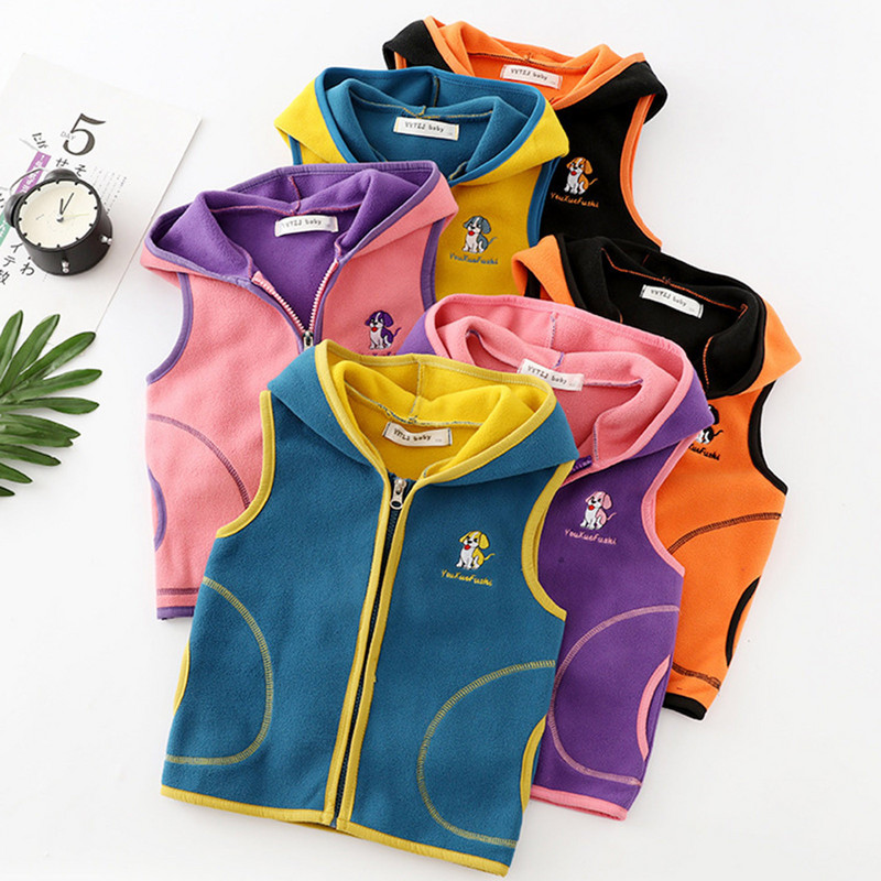 Bērnu Veste Bērnu Virsdrēbes Vestes Bezpiedurknēm Jakas Bērnu Veste Zēnam Meitenei Polar Fleece Baby Kids Veste Silta ziema