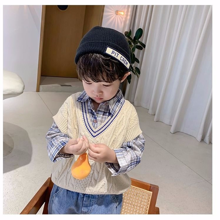jesen i zima Prsluk Odjeća za dječaka Vanjska odjeća Prsluk dječja odjeća Pamuk Dječja odjeća Dječji pleteni prsluk