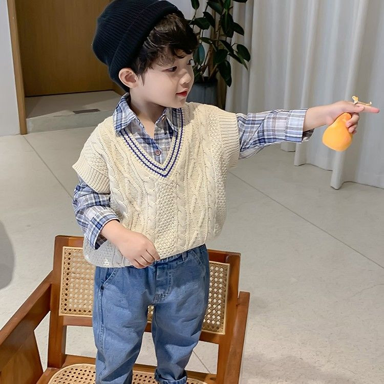 jesen i zima Prsluk Odjeća za dječaka Vanjska odjeća Prsluk dječja odjeća Pamuk Dječja odjeća Dječji pleteni prsluk