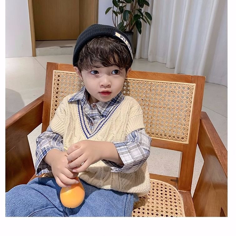 jesen i zima Prsluk Odjeća za dječaka Vanjska odjeća Prsluk dječja odjeća Pamuk Dječja odjeća Dječji pleteni prsluk