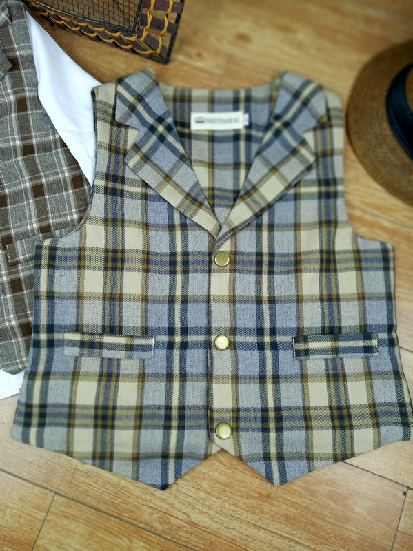 Nou Primavara toamna Bebeluși Băieți Veste în carouri domn Fără mâneci Copii Veste Copii