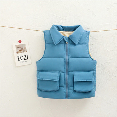 Iarna Copii Veste Mantoane 2-8 ani Veste calduroase pentru baieti Fete Jacheta Manta Bumbac Imbracaminte exterioara TZ420