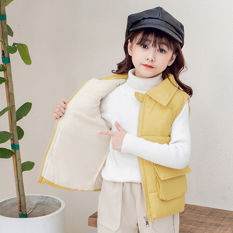 Iarna Copii Veste Mantoane 2-8 ani Veste calduroase pentru baieti Fete Jacheta Manta Bumbac Imbracaminte exterioara TZ420