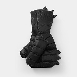 Dinosaur Jesen Zima Jakna za dječake Crtić S kapuljačom Održava toplinu Božićni kaput za djevojčice Rođendanski dar Odjeća za djecu 2-6 godina