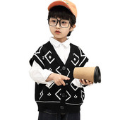 Vestă Vestă Copii Primăvară Toamnă Cardigan ocazional Băieți Îmbrăcăminte exterioară Copii mici Palton fără mâneci