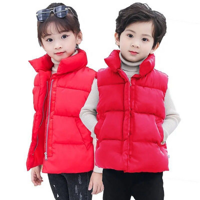 2022 Noi haine din bumbac pentru copii vestă fete jachetă fără mâneci veste de iarnă băieți pentru copii vestă cu glugă îmbrăcăminte exterioară TZ431