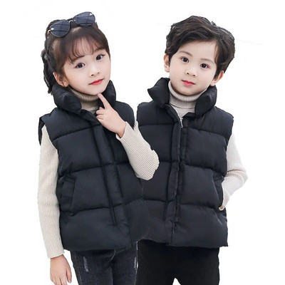 2022 Noi haine din bumbac pentru copii vestă fete jachetă fără mâneci veste de iarnă băieți pentru copii vestă cu glugă îmbrăcăminte exterioară TZ431