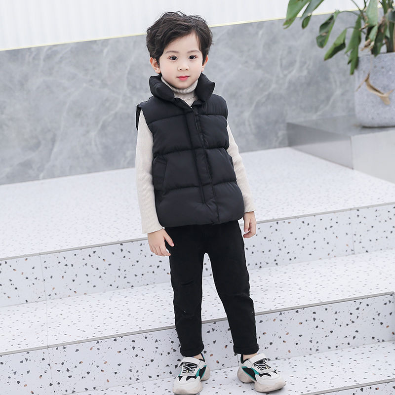 2022 Noi haine din bumbac pentru copii vestă fete jachetă fără mâneci veste de iarnă băieți pentru copii vestă cu glugă îmbrăcăminte exterioară TZ431