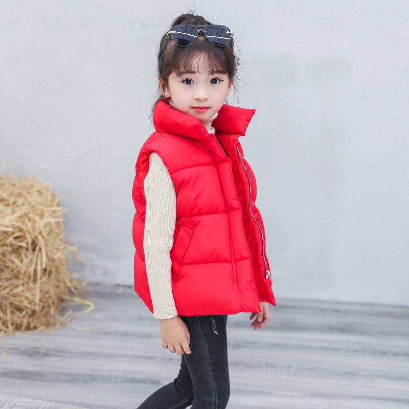 2022 Noi haine din bumbac pentru copii vestă fete jachetă fără mâneci veste de iarnă băieți pentru copii vestă cu glugă îmbrăcăminte exterioară TZ431