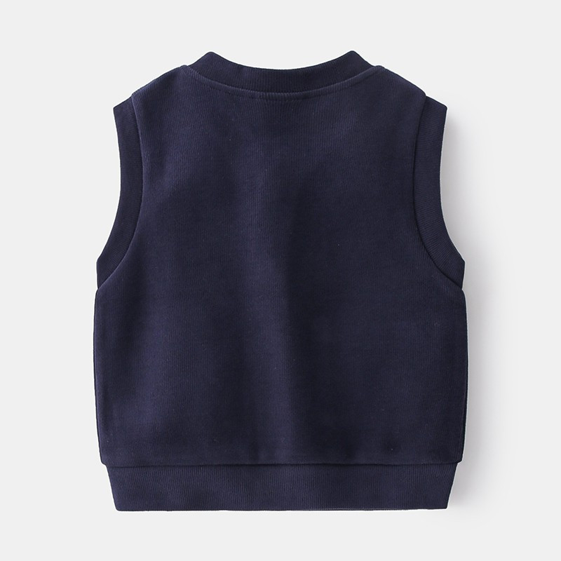 Yocute proljetna dječja odjeća Novo ležerno, slatki prsluk za dječake s jednim kopčanjem Dječji top Trendy Little Gentleman dvobojni mali prsluk