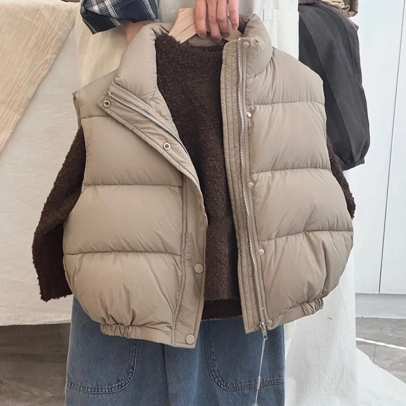 2023 Toamna Copii Vestă îngroșată caldă Băieți Fete Vestă din bumbac solid Jachetă pentru copii Jachete casual TZ879